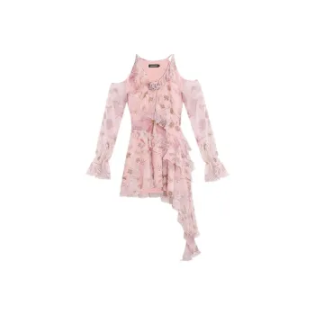 DREAM SEVEN 77 Long Sleeved Dresses Women's Pink Print, In Stock