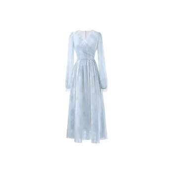 KKX Long Sleeved Dress Women's Aqua Blue