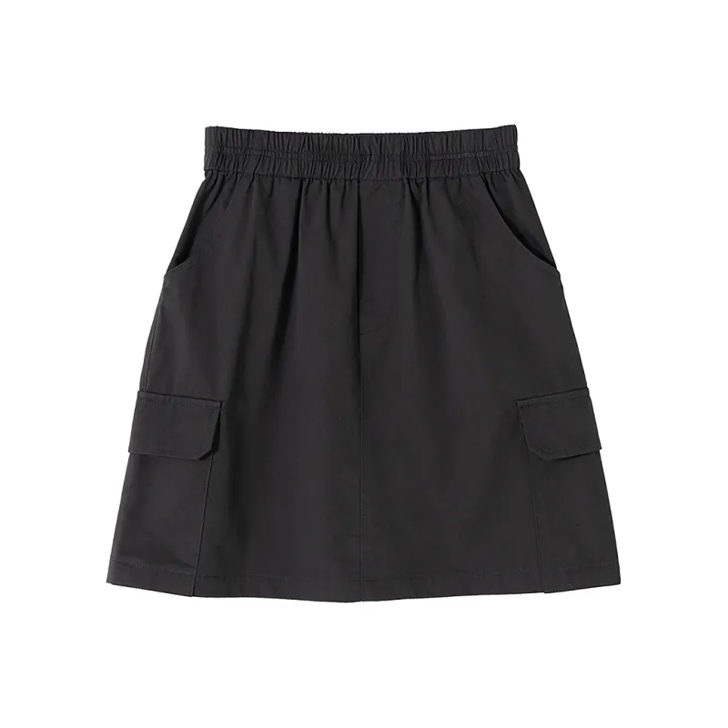 SOON FLOWER Cargo Short Skirts Women's Black-0