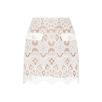 Self-portrait Casual Short Skirts Women's White