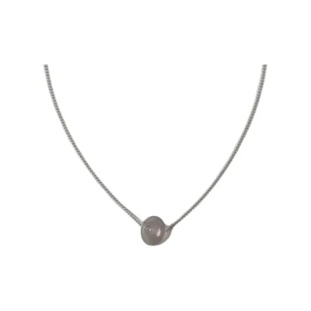 OLIO E ACETO 925 Sterling Silver Necklaces Unisex Gray-0