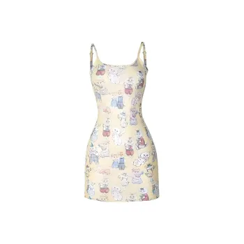 RTNH Summer Slip Dress Women's Yellow