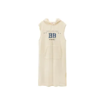 CHUU Sleeveless Dress Women's White Apricot