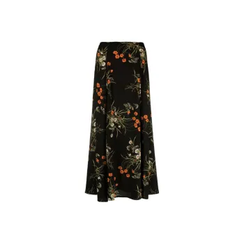 Reformation Casual Long Skirts Women's Black