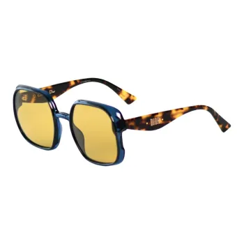 DIOR Plate Frame Square Sunglasses Unisex Blue