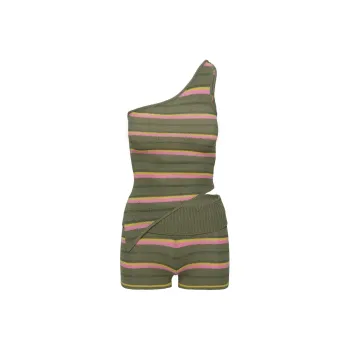 PRINCESS POLLY YUKI KNIT SET Casual Suit Women's GREEN MULTI/More Green