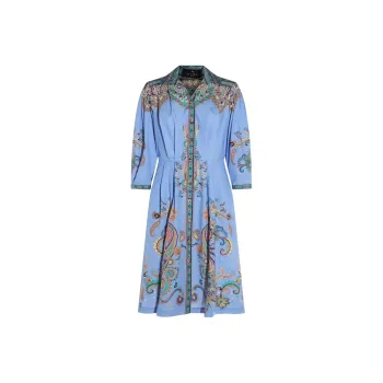 ETRO Paisley print Midi Dress