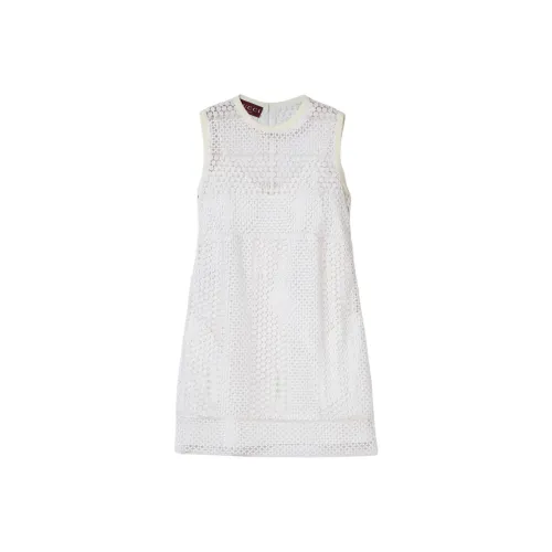 GUCCI Sleeveless Dress Women's White