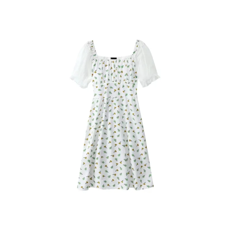 Incolore Short Sleeved Dresses Women's Floral-0
