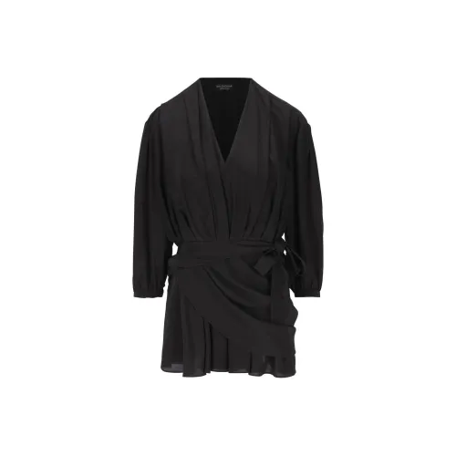Balenciaga Tie Detailed Draped Dress
