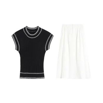 WOWI Two Piece Skirt Sets Women's