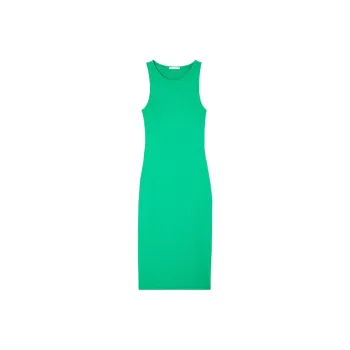 AMERICAN VINTAGE A.M SS24 ROBE FEMME HAPYLIFE Sleeveless Dress Women's Vintage Leaf Green