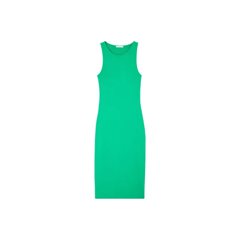 AMERICAN VINTAGE A.M SS24 ROBE FEMME HAPYLIFE Sleeveless Dress Women's Vintage Leaf Green-0
