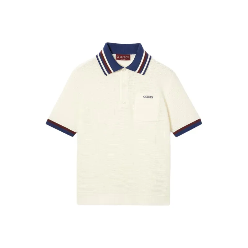 GUCCI Polo Shirts Men White-0