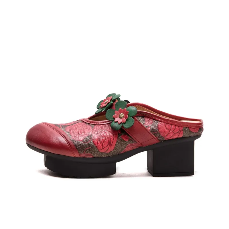 Jay Rubber Sole Closed Toe Slippers Women's-4