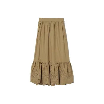 Beams Casual Long Skirts Women's Green