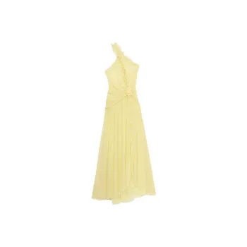 Blumarine One shoulder Georgette Gown
