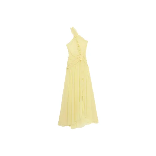 Blumarine One shoulder Georgette Gown