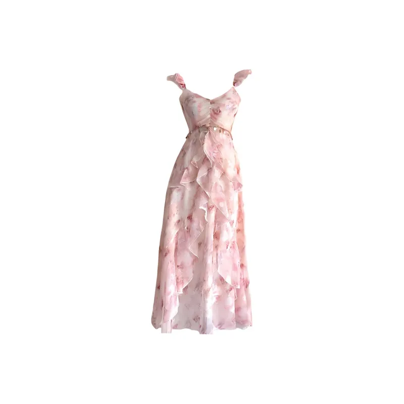 SKYA Slip Dresses Women's Pink-0