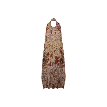 PLEATS PLEASE ISSEY MIYAKE Sleeveless Dress Women's Brown