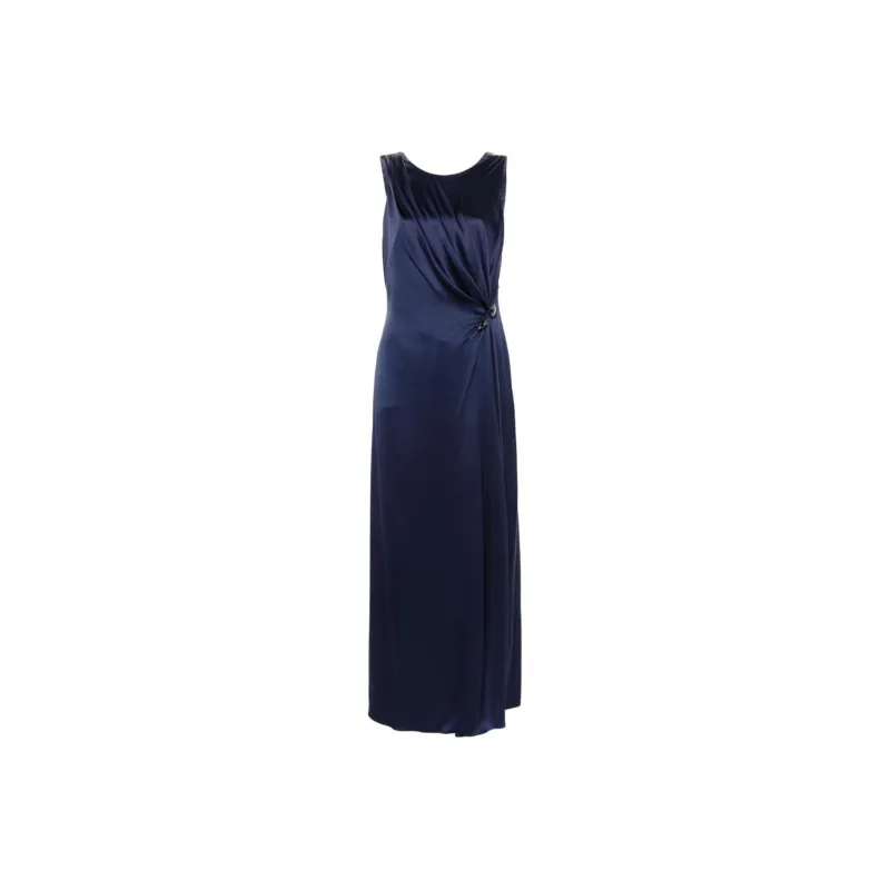 GIORGIO ARMANI Embellished Satin Midi Dress-0