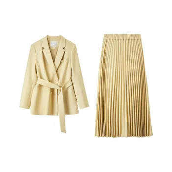 SENTUBILA Two Piece Skirt Sets Women's