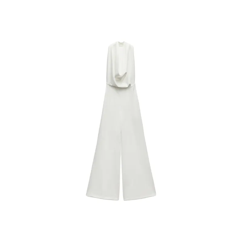 ZARA Jumpsuits Women's White-0