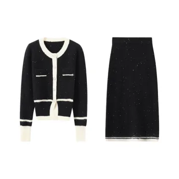 BASIC HOUSE Skirt Set Women's Black