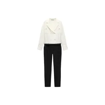 ZARA ZW Series Jumpsuit Women's White/Black