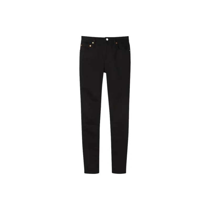 GUCCI Laser Design Straight Denim Pants-0