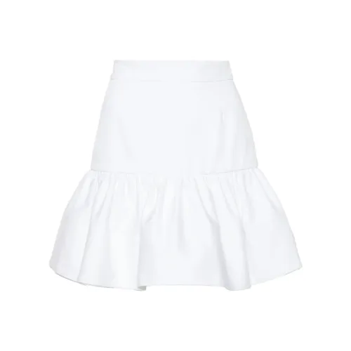 Patou Ruffled Gabardine Miniskirt
