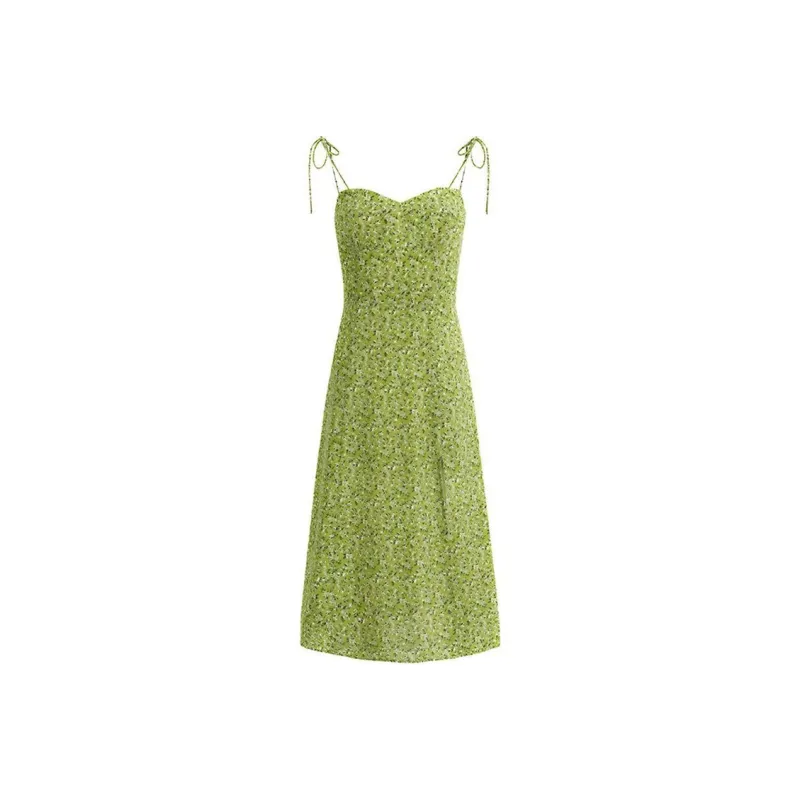 KYKW Slip Dresses Women's Green-0