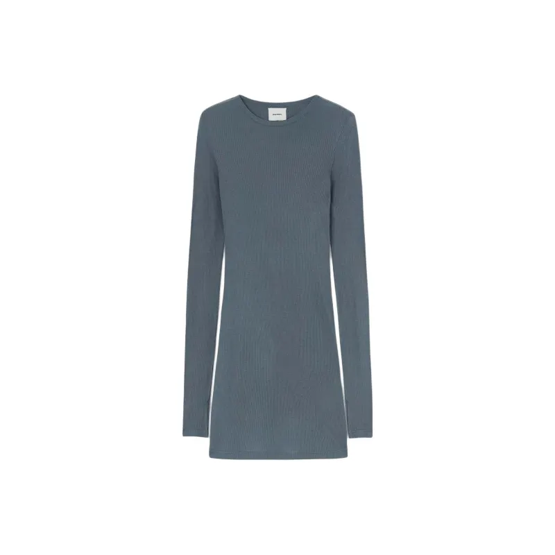 Halfboy SS25 Long Sleeved Dress Women's Dark Blue-0