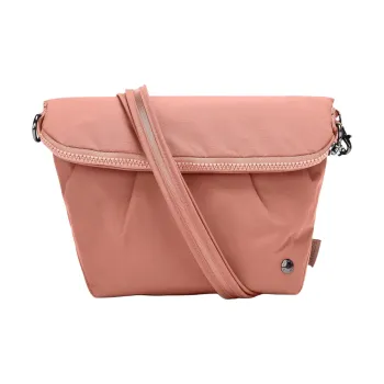 PACSAFE Recycled Nylon Shoulder Bag Women's Rose Pink