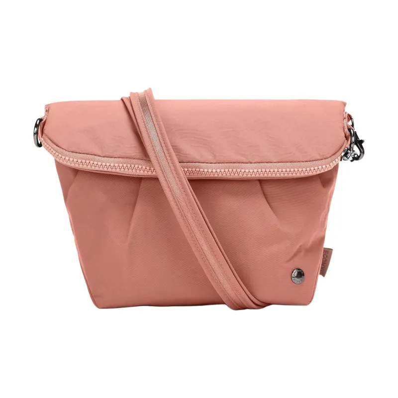 PACSAFE Recycled Nylon Shoulder Bag Women's Rose Pink-0