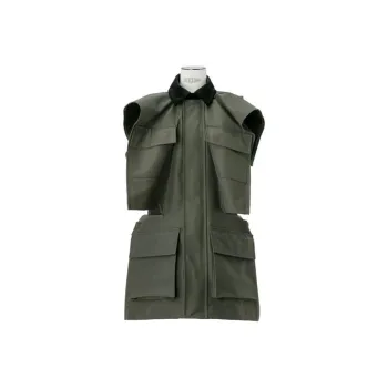 Sacai Sleeveless Dresses Women's Dark Green