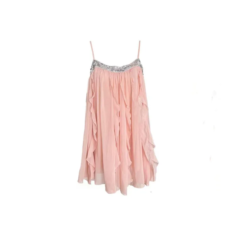 SECFLY OFFICIAL Sleeveless Dress Women's Pink-0