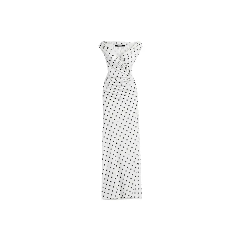 Jacquemus The Rita Polka Dot Printed Dress-0
