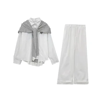HUINIAN Casual Suit Women's White