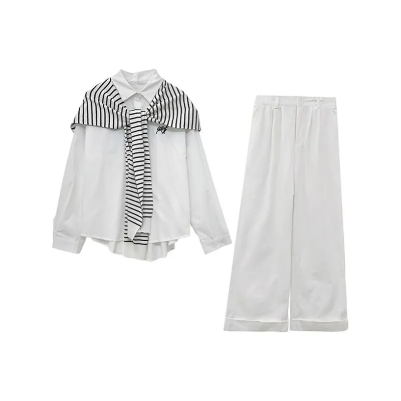 HUINIAN Casual Suit Women's White-0