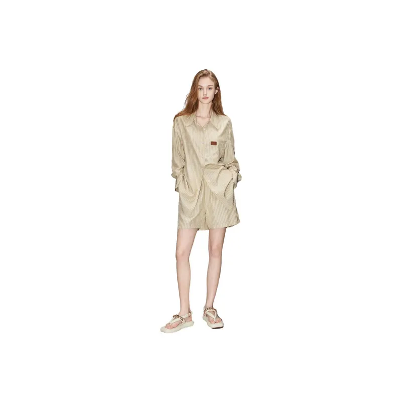 【dme】 Casual Suit Women's Khaki-0