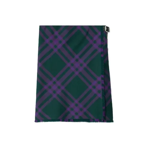 Burberry Vintage Check Wool Straight Skirt 'Royal'