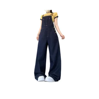 Mu Xiao Xin Overalls Women's Dark Blue