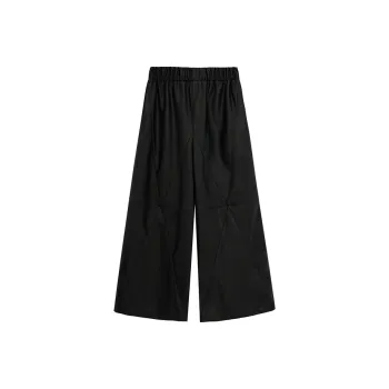 MOSIIMORII Leather Pants Women's Black