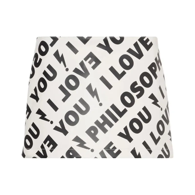 PHILOSOPHY DI LORENZO SERAFINI High Waist Mini Skirt-0