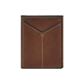 FOSSIL Leather Wallet Unisex Brown