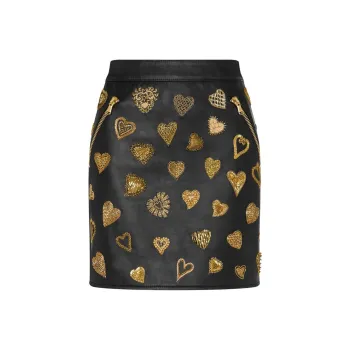 MOSCHINO Casual Short Skirts Women's Black