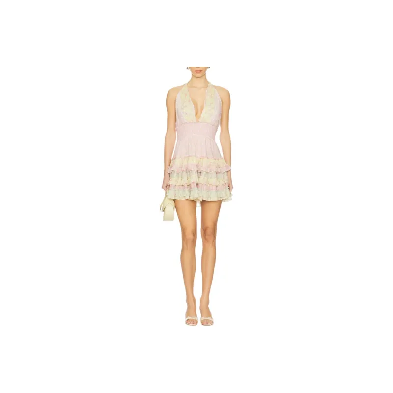 LOVESHACKFANCY Sleeveless Dress Women's Light Pink-0