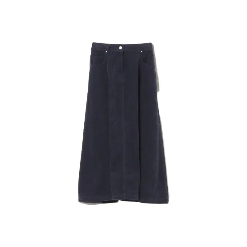 Beams Casual Long Skirts Women's Blue-0