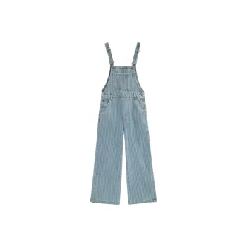 Love To Serve Overalls Women's Denim Blue